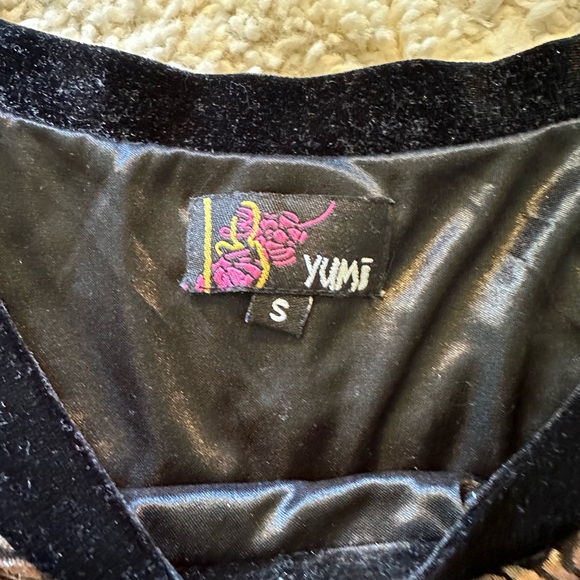 Taupe rose velvet dress - Picture 5 of 6